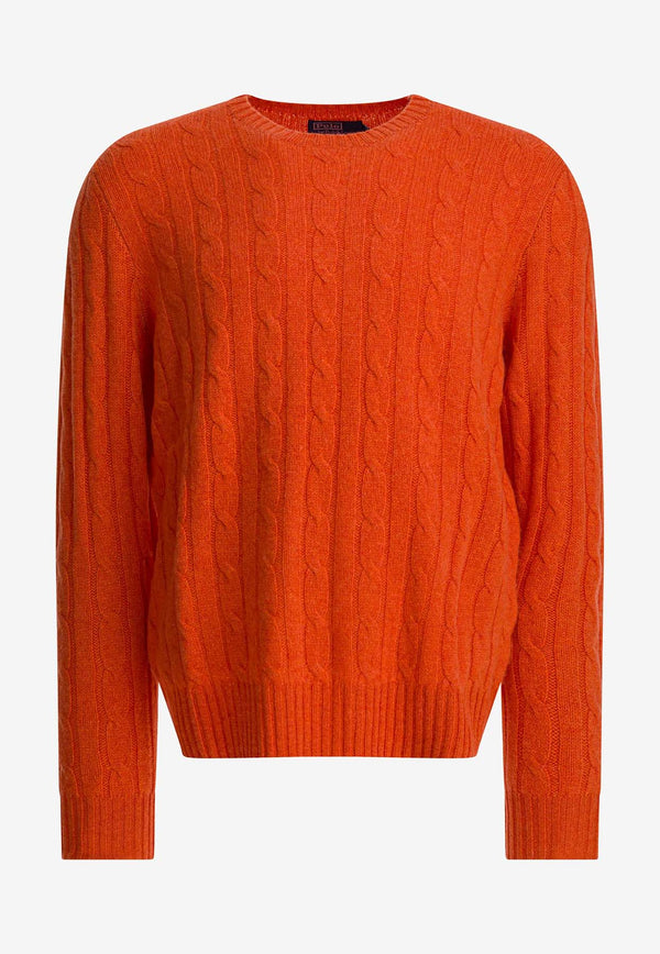 Polo Ralph Lauren Cable Knit Cashmere Sweater Orange 710876728023JAFFA ORANGE HEATHER_7545c9a6-d4ef-40fc-9cf5-423c1f9e9836