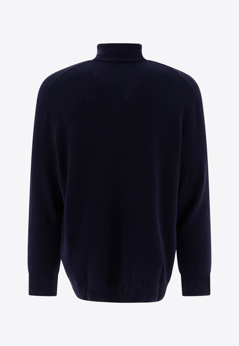 Polo Ralph Lauren Logo Embroidered Half-Zip Sweater Blue 710876756001HUNTER NAVY_5f56ac72-a180-4235-8064-e94be1174351