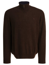 Zipper Embroidered Sweater