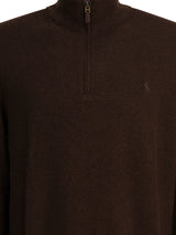 Zipper Embroidered Sweater