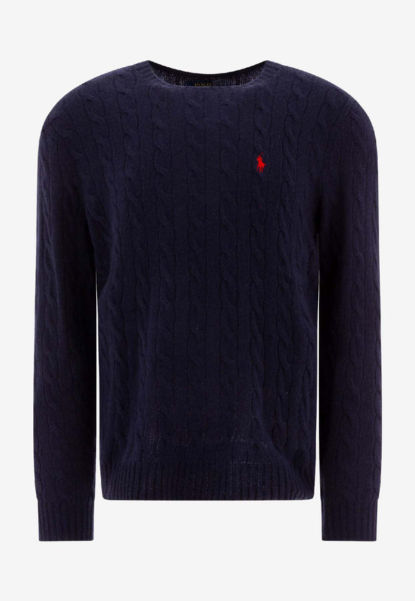 Polo Ralph Lauren Cable Knit Pony Wool Sweater Blue 710876762002HUNTER NAVY_a658d9bf-3a1e-44e4-9836-63f576d4bd69