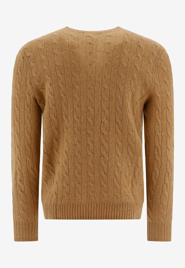 Polo Ralph Lauren Cable Knit Pony Wool Sweater Beige 710876762009CAMEL MELANGE_c6b87049-a39b-44a3-aa96-d65d1e1f8d5d