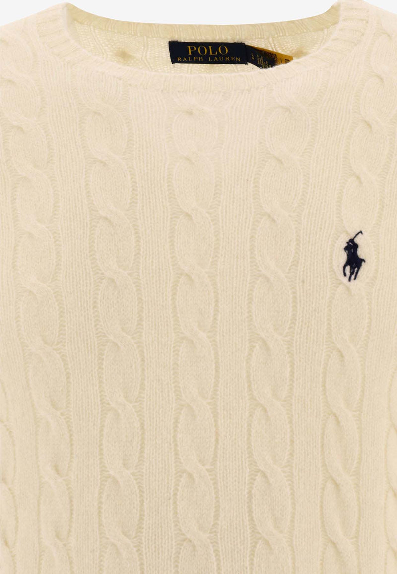 Polo Ralph Lauren Cable Knit Pony Wool Sweater Cream 710876762010ANDOVER CREAM_63ea49a5-30bd-4968-bdb8-6ca8ef8a7e72