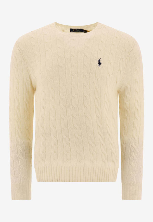 Polo Ralph Lauren Cable Knit Pony Wool Sweater Cream 710876762010ANDOVER CREAM_63ea49a5-30bd-4968-bdb8-6ca8ef8a7e72