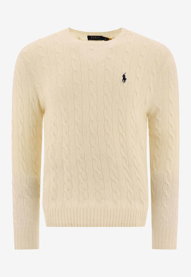 Polo Ralph Lauren Cable Knit Pony Wool Sweater Cream 710876762010ANDOVER CREAM_63ea49a5-30bd-4968-bdb8-6ca8ef8a7e72