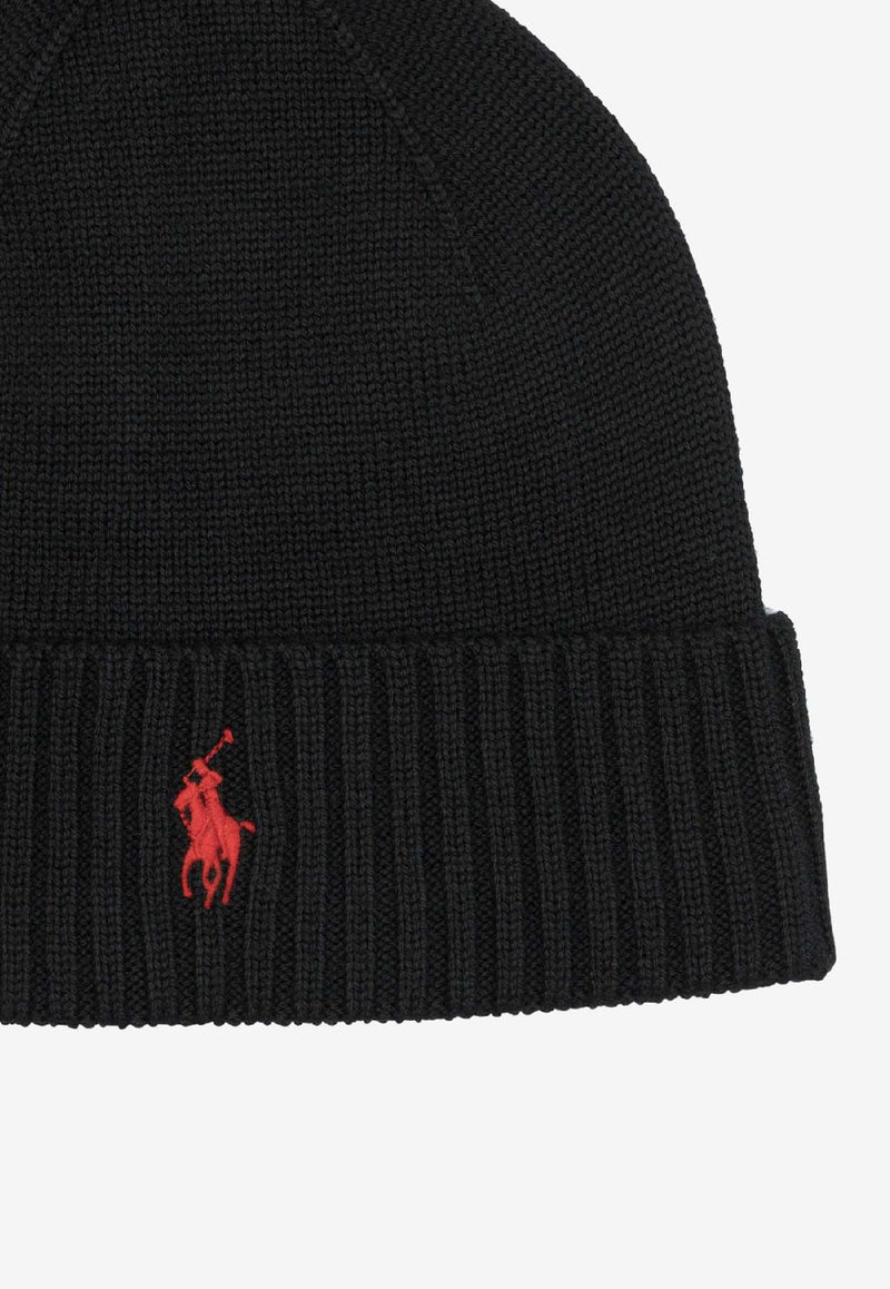 Polo Ralph Lauren Ribbed Wool Beanie Black 710886137001POLO BLACK_8ab7a2e2-fcf5-497c-aa3f-b7f914209d57