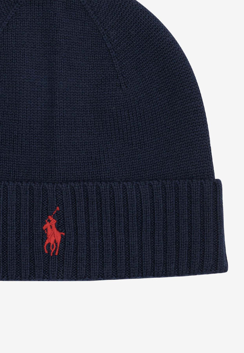 Polo Ralph Lauren Ribbed Wool Beanie Blue 710886137002HUNTER NAVY_d9f7c19e-8557-4086-823c-03d0114c0d17
