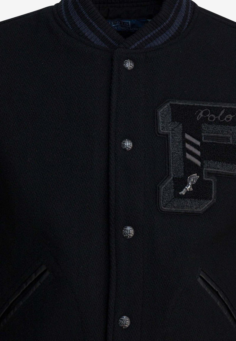 Polo Ralph Lauren Letterman Bomber Jacket Black 710907546001POLO BLACK_0bfb6599-5997-4a20-a96a-156c2fcd8685