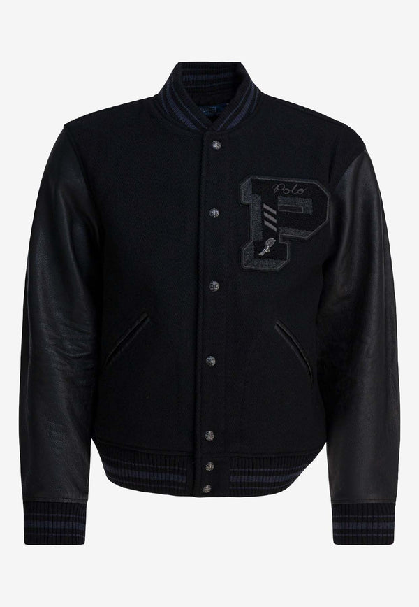 Polo Ralph Lauren Letterman Bomber Jacket Black 710907546001POLO BLACK_0bfb6599-5997-4a20-a96a-156c2fcd8685