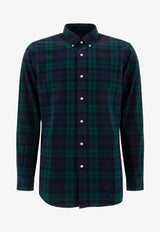 Polo Ralph Lauren Plaid Check Long-Sleeved Shirt Multicolor 7109538910015753 NAVY/GREEN MULTI_82994