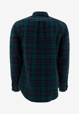 Polo Ralph Lauren Plaid Check Long-Sleeved Shirt Multicolor 7109538910015753 NAVY/GREEN MULTI_82994