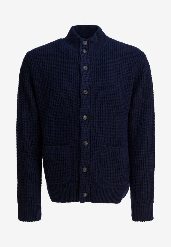 Polo Ralph Lauren Buttoned High-Neck Cardigan Blue 710970292001HUNTER NAVY_503b5c1f-e983-441f-9f1f-2d2608db3b75