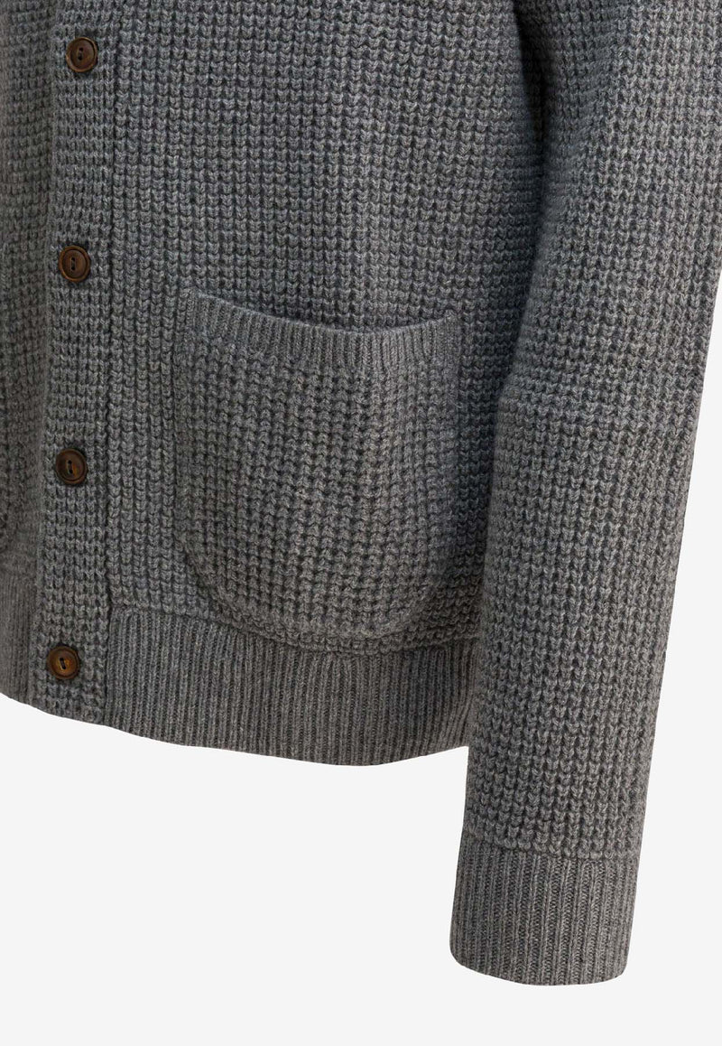 Polo Ralph Lauren Buttoned High-Neck Cardigan Gray 710970292002FAWN GREY HEATHER_bdf98f4f-9494-4ee0-884f-f18f634e374e