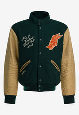 Polo Ralph Lauren College Bomber Jacket Green 710977858001CHURCHILL GREEN_2c2fa023-b811-4877-a958-0d18ddffc3b5