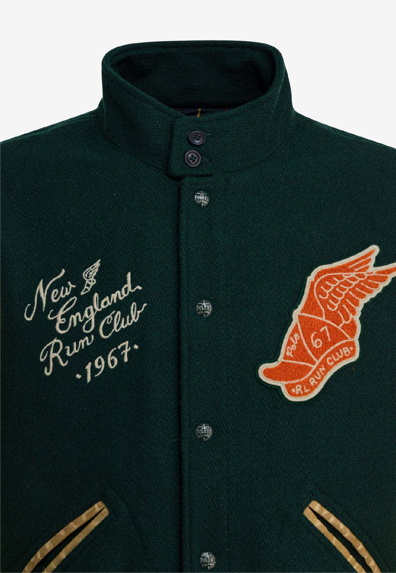 Polo Ralph Lauren College Bomber Jacket Green 710977858001CHURCHILL GREEN_2c2fa023-b811-4877-a958-0d18ddffc3b5