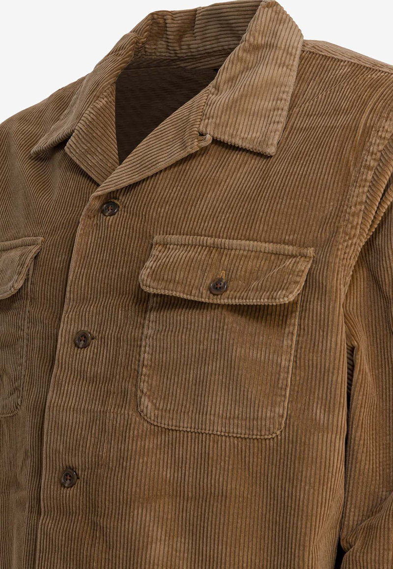 Polo Ralph Lauren Saharan Wool Buttoned Jacket Brown 710981753002GOLDEN BROWN_59be7a17-f305-45d3-bb4b-fa3e72183529