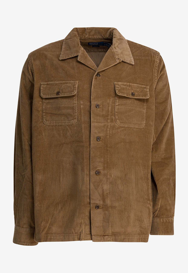 Polo Ralph Lauren Saharan Wool Buttoned Jacket Brown 710981753002GOLDEN BROWN_59be7a17-f305-45d3-bb4b-fa3e72183529