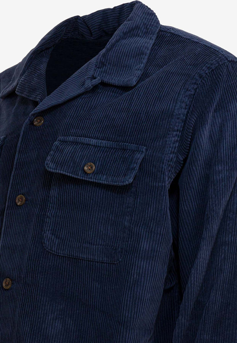 Polo Ralph Lauren Saharan Wool Buttoned Jacket Blue 710981753003BOSTON NAVY_8bf0fa5d-38c4-4632-9789-cb4be3cd13c1