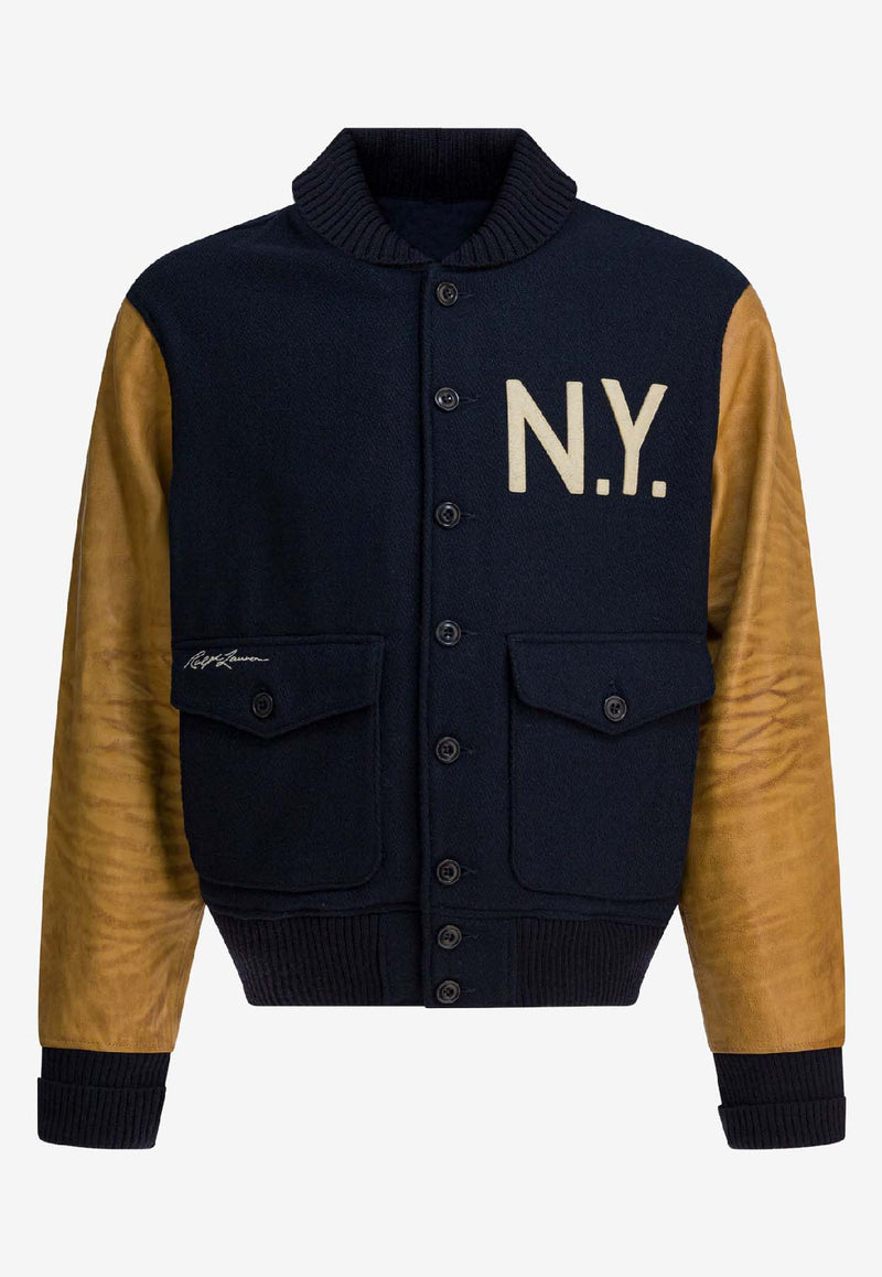 Polo Ralph Lauren NY Bomber Jacket Blue 710982815001HUNTER NAVY_4580e2c4-3d88-4fa1-ac69-44eb8a501787