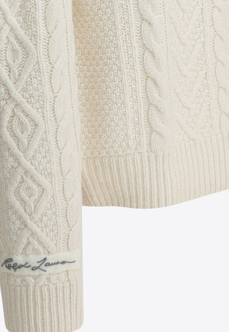 Polo Ralph Lauren New York Yankees Cable Knit Sweater White 710982823001CREAM COMBO_1473dbf8-4eb6-4305-876f-c4823af055e7