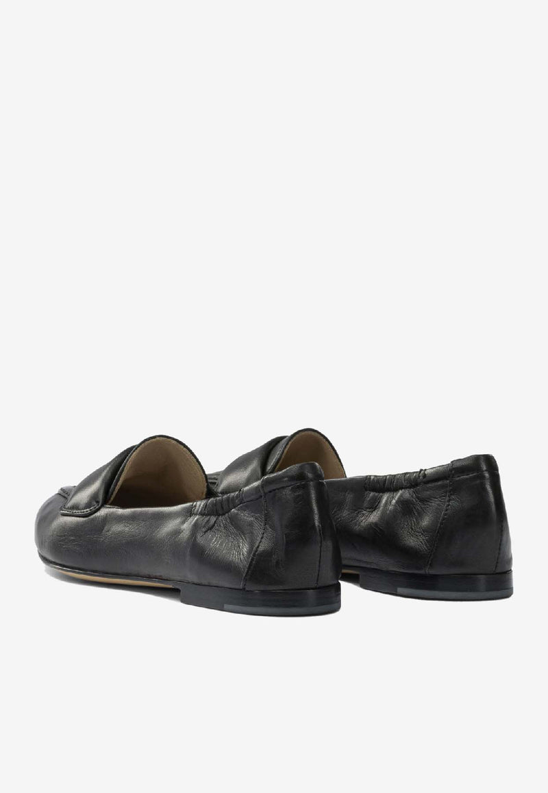 Pomme D'Or Grace Pointed Leather Loafers Black 1140GRACEGLOVE NERO_243e55b4-cc2f-4f17-93c7-a1b854b59605