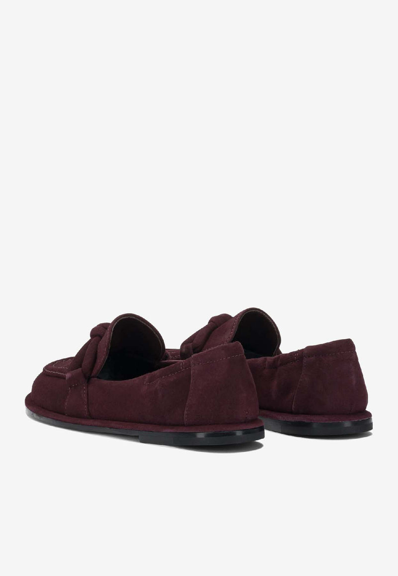 Pomme D'Or Mia Braided Suede Loafers Bordeaux 1174REVERSEBORDEAUX_20a5993f-c09c-45ce-af05-e8511717b2b7