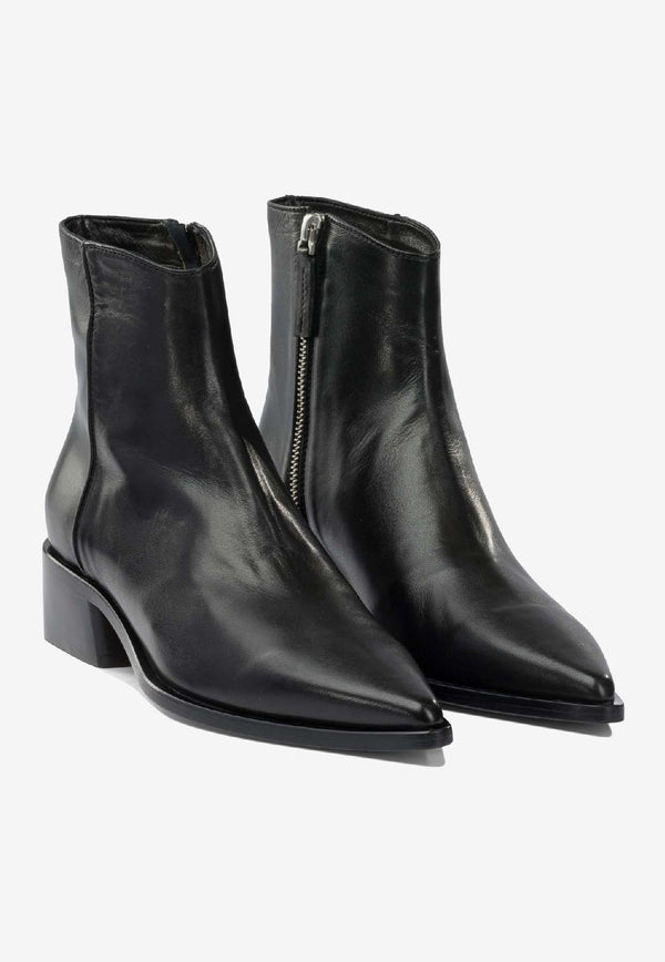 Pomme D'Or Elyse Leather Ankle Boots  Black 3301ELYSEGLOVE NERO_574cdec0-8a8b-41d2-b726-619a901710c6