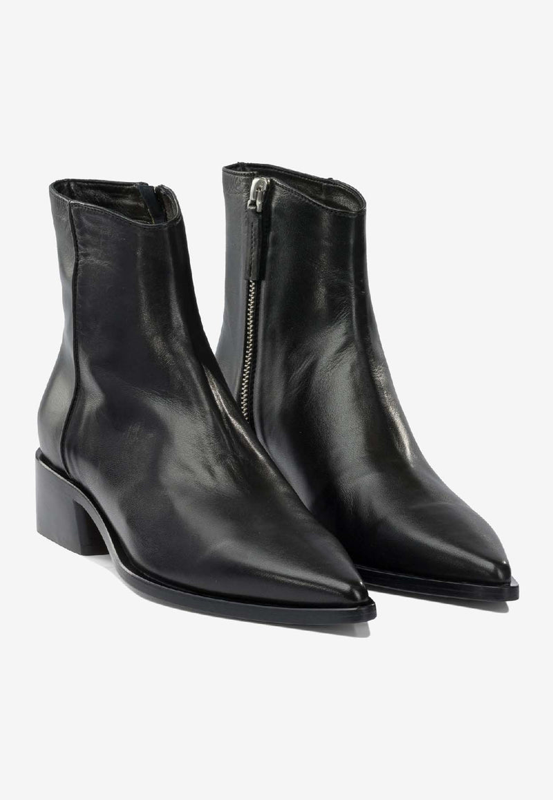Pomme D'Or Elyse Leather Ankle Boots  Black 3301ELYSEGLOVE NERO_574cdec0-8a8b-41d2-b726-619a901710c6