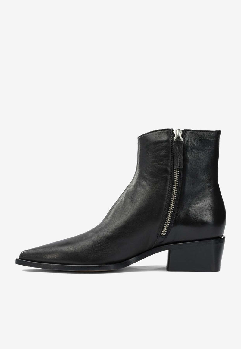 Pomme D'Or Elyse Leather Ankle Boots  Black 3301ELYSEGLOVE NERO_574cdec0-8a8b-41d2-b726-619a901710c6