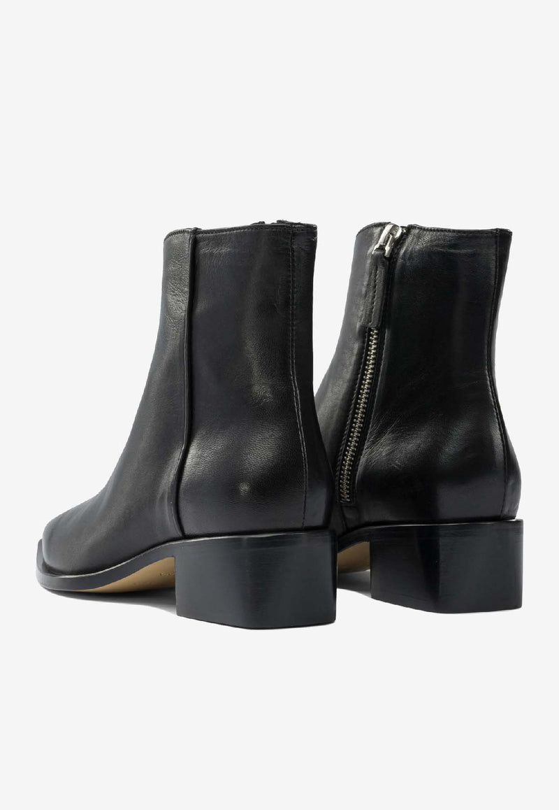 Pomme D'Or Elyse Leather Ankle Boots  Black 3301ELYSEGLOVE NERO_574cdec0-8a8b-41d2-b726-619a901710c6