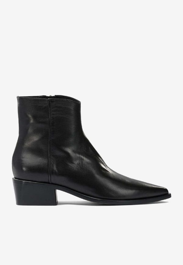 Pomme D'Or Elyse Leather Ankle Boots  Black 3301ELYSEGLOVE NERO_574cdec0-8a8b-41d2-b726-619a901710c6