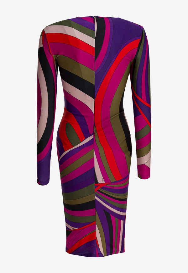 Pucci Iride Print Crewneck Dress Multicolor 5UJG665U755011_38ce71a1-c5cb-46e5-a95e-c9bbd6e8cc7c