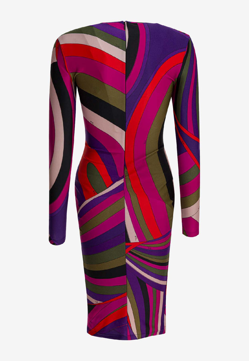 Pucci Iride Print Crewneck Dress Multicolor 5UJG665U755011_38ce71a1-c5cb-46e5-a95e-c9bbd6e8cc7c