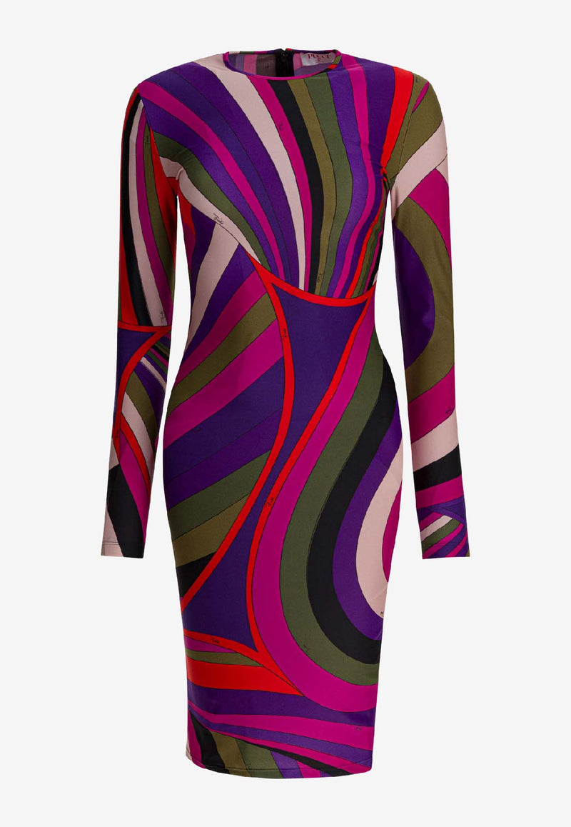 Pucci Iride Print Crewneck Dress Multicolor 5UJG665U755011_38ce71a1-c5cb-46e5-a95e-c9bbd6e8cc7c
