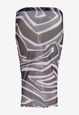 Pucci Labirinto Print Tulle Pencil Skirt Multicolor 5UJV105U749047_49511e20-f658-4625-9daa-aacbb9ad2cf7
