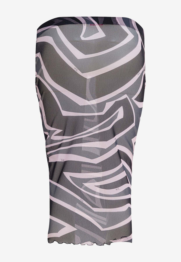Pucci Labirinto Print Tulle Pencil Skirt Multicolor 5UJV105U749047_49511e20-f658-4625-9daa-aacbb9ad2cf7