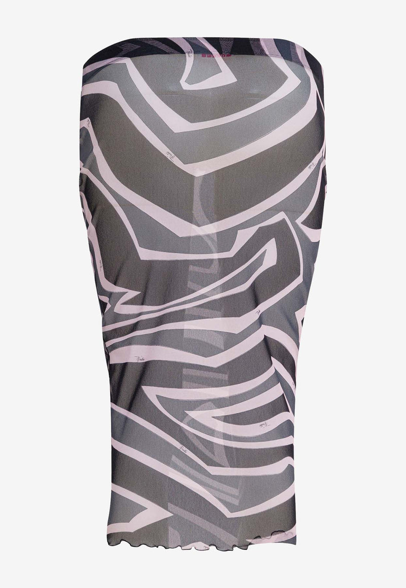 Pucci Labirinto Print Tulle Pencil Skirt Multicolor 5UJV105U749047_49511e20-f658-4625-9daa-aacbb9ad2cf7