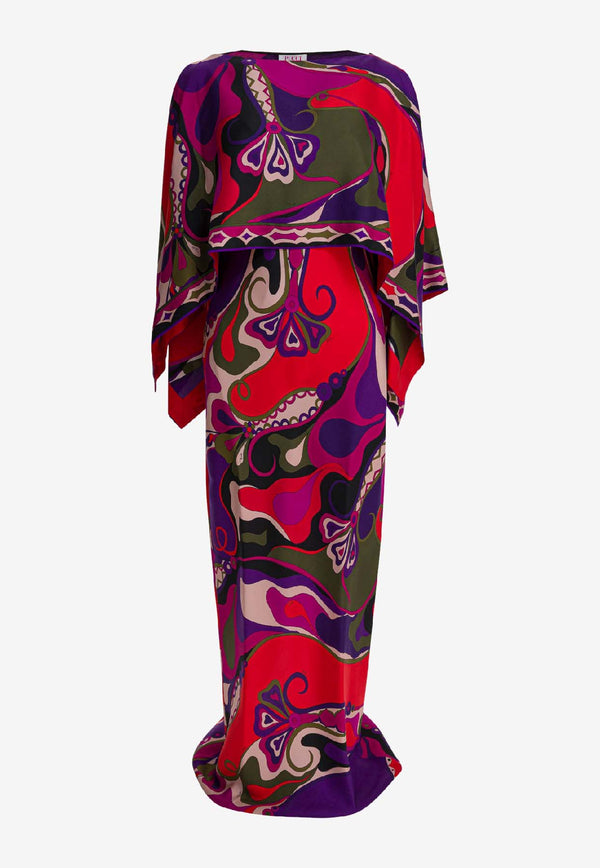Pucci Orchidee Print Silk Maxi Dress with Shawl Multicolor 5URI305U731017_f9d38b1a-5a45-4a54-b088-77d5a2b4679f