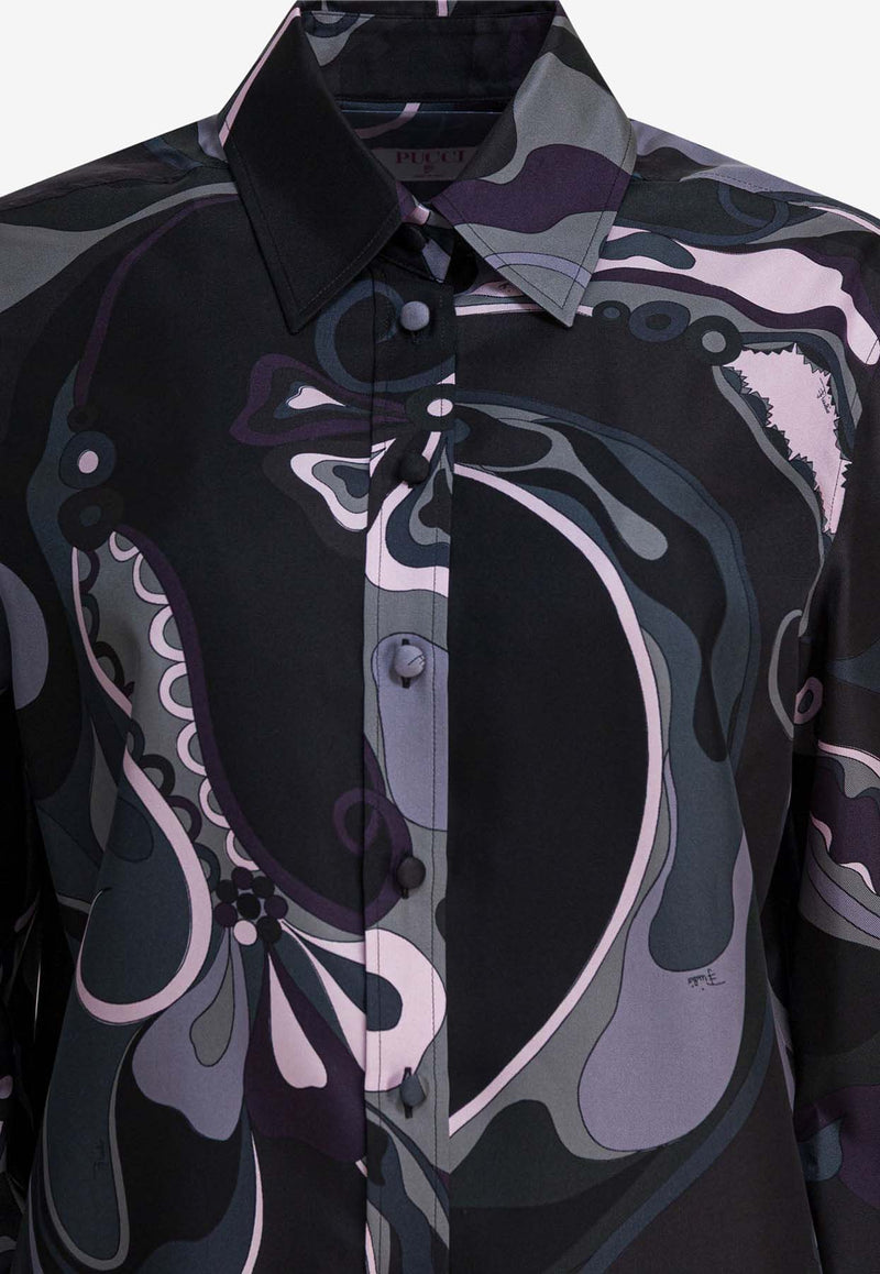 Pucci Orchidee Print Long-Sleeved Silk Shirt Multicolor 5URJ085U731016_2a7887c7-47b4-4eb5-ab87-c91e6fc83b9c