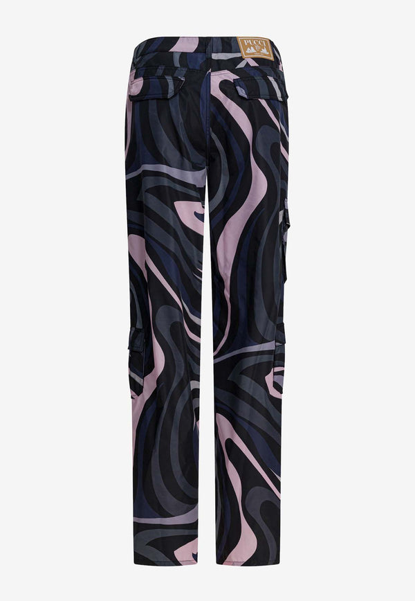 Pucci Marmo Print Cargo Pants Multicolor 5URT705U824002_ba9af2be-8dc3-4110-ba7e-3434621bdb30
