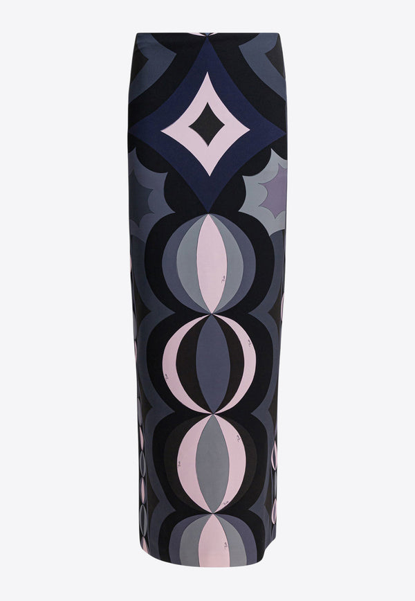 Pucci Collane Print Midi Silk Skirt Black 5URW115U882023_7a33b46b-7908-4d34-8804-fb685f2810d7