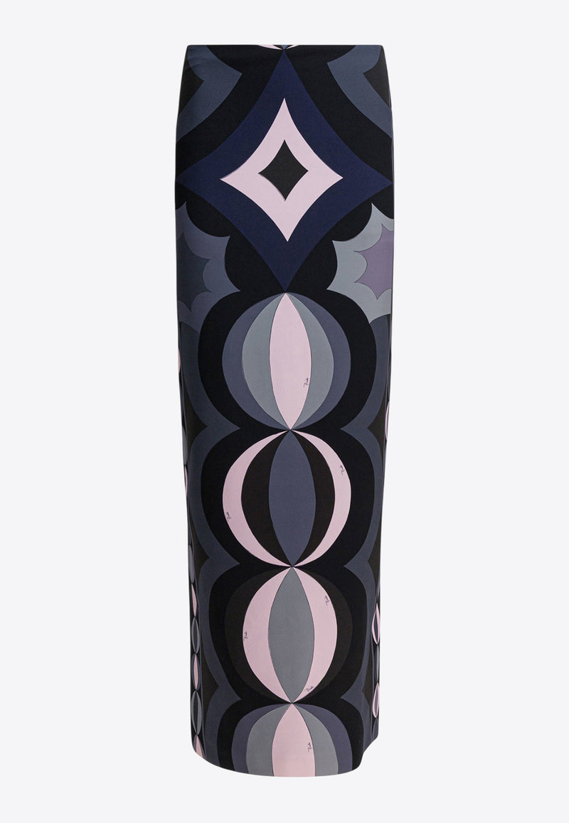 Pucci Collane Print Midi Silk Skirt Black 5URW115U882023_7a33b46b-7908-4d34-8804-fb685f2810d7