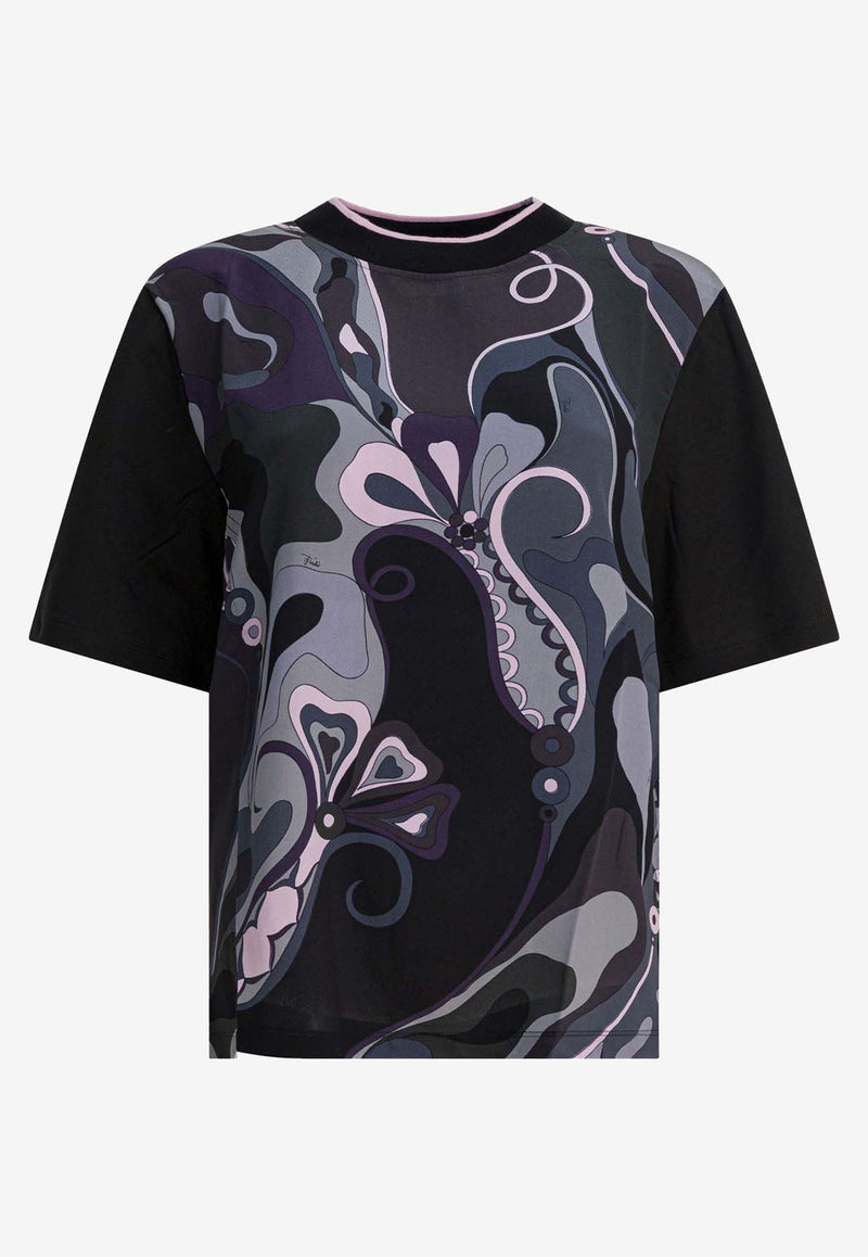 Pucci Abstract Print T-shirt Black 5UTP005U983999_7bdc81ea-b32b-446a-a54c-b39169ec8d31