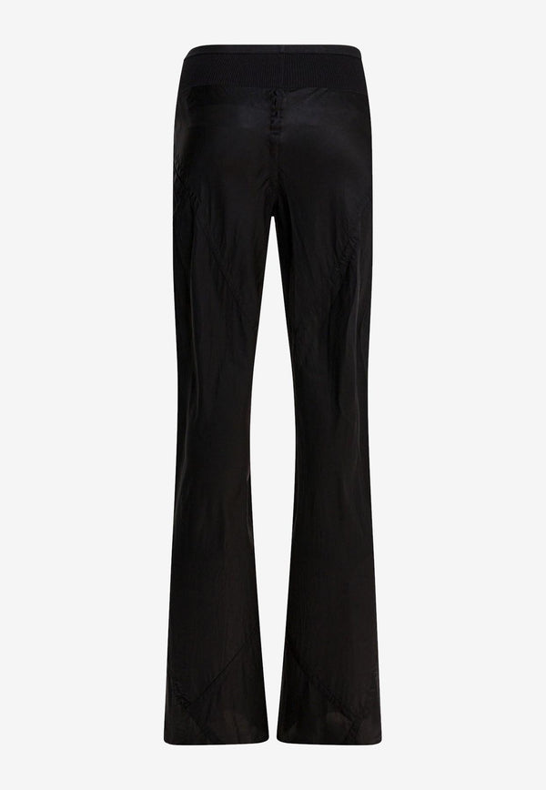 Rick Owens Bias Flared Pants  Black RP02E4301K09_b47f971f-59b4-4b55-b0d0-fa5c02e17534