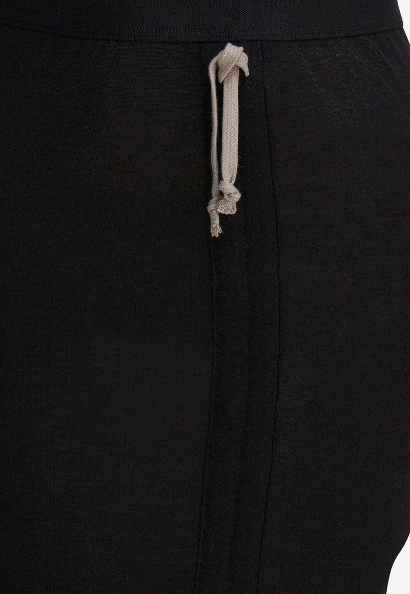 Rick Owens Edfu Ruched Maxi Skirt Black RP02E4359JR09_82847