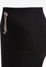 Rick Owens Edfu Ruched Maxi Skirt Black RP02E4359JR09_82847