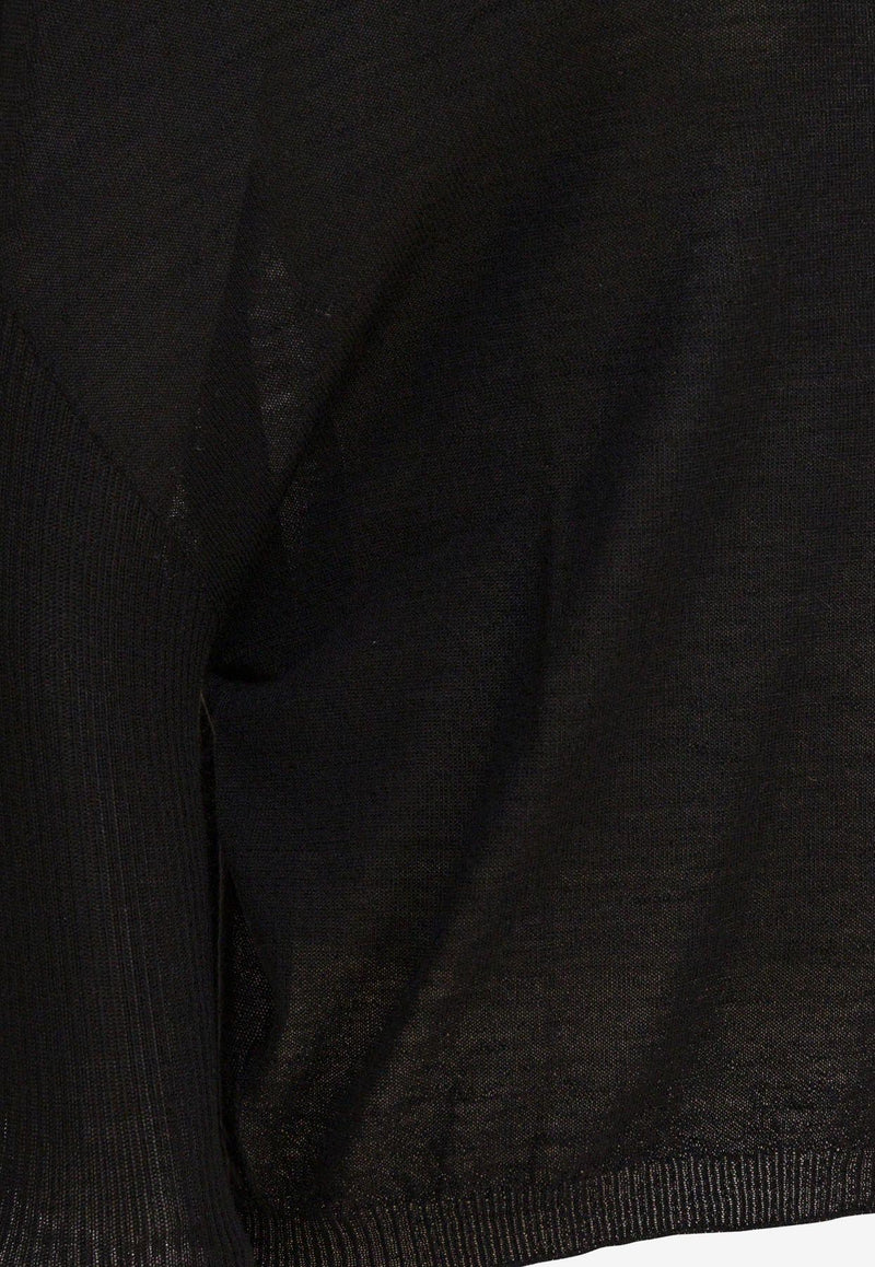 Rick Owens High-Neck Wool Sweater Black RP02E4629M09_f674b71c-9795-4456-8d90-124bc6aa71ab