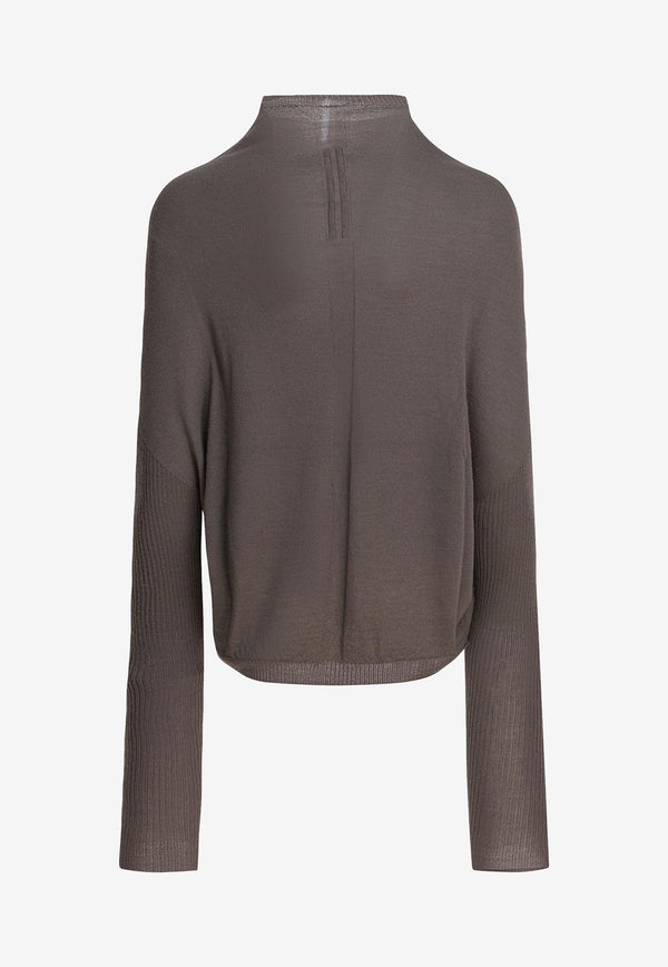 Rick Owens High-Neck Wool Sweater Gray RP02E4629M34_696a5491-4936-4633-9f42-8cb962af502d