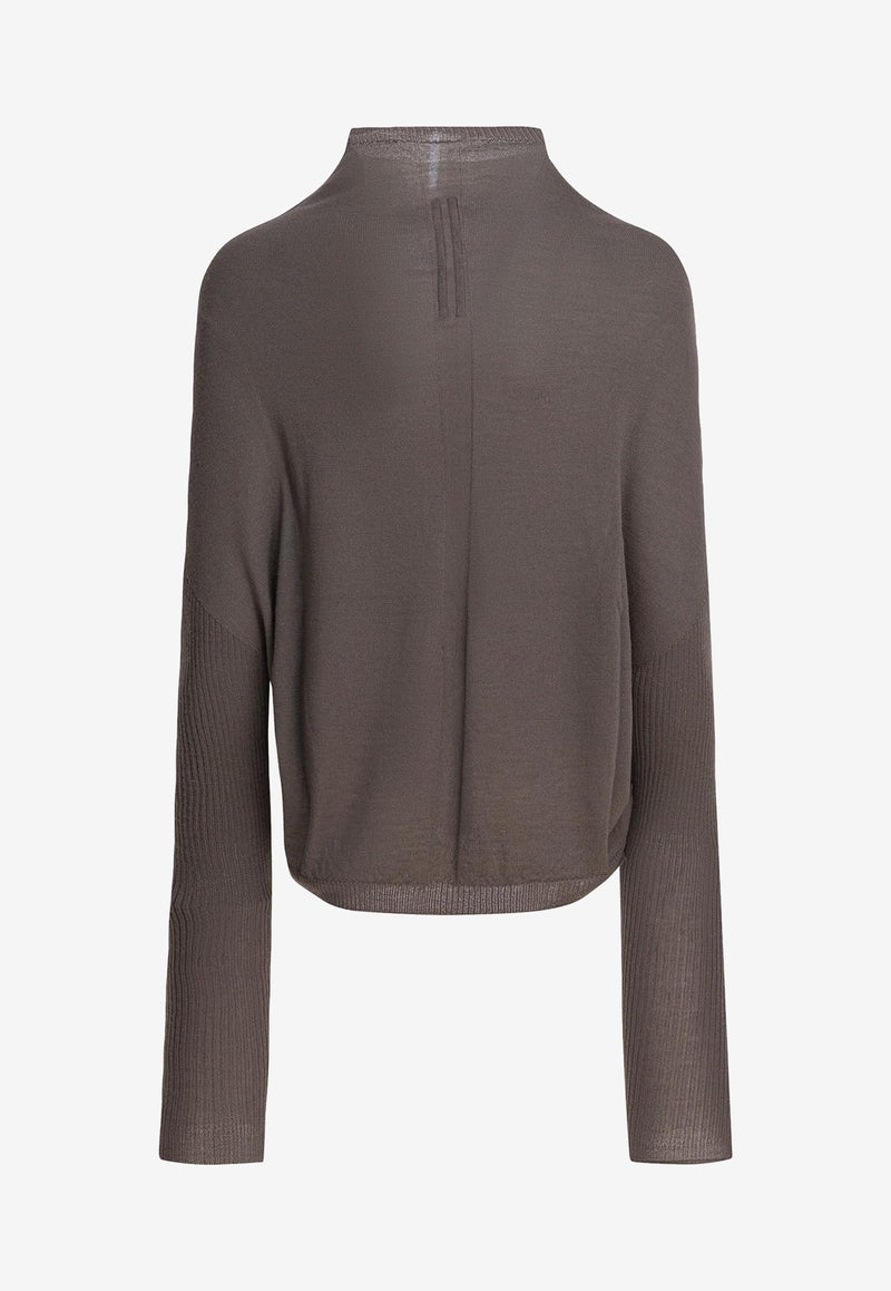 Rick Owens High-Neck Wool Sweater Gray RP02E4629M34_696a5491-4936-4633-9f42-8cb962af502d