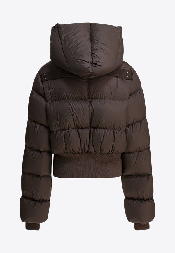 Rick Owens Concordians Cropped Puffer Jacket  Brown RP02E4775NPD378_fa525030-0851-4955-a167-3e3db00207c9